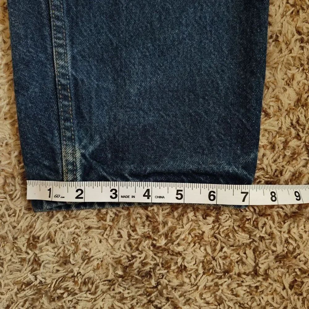 Vtg Levi's 550 Jeans Men Sz 36x32 Button Fly Straight Leg Denim Pants Orange Tab